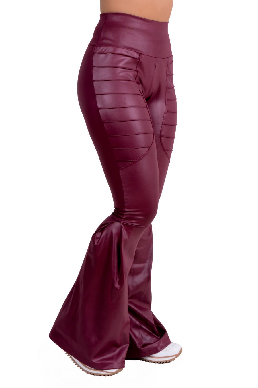 calça flare cirre marsala