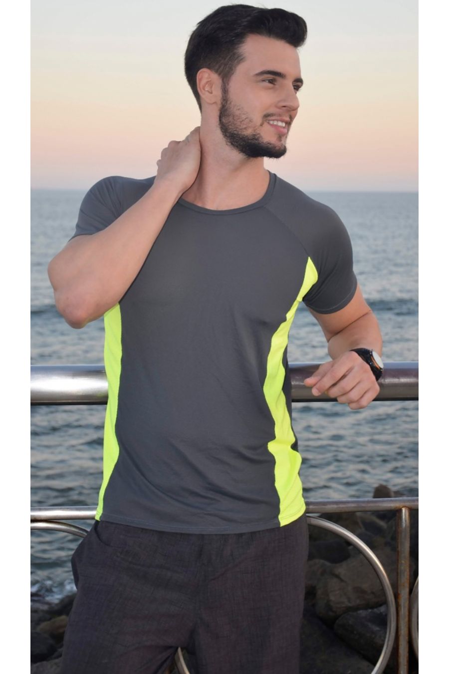 camisa fitness masculina
